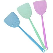 Moocorvic Fly Swatter Pest Control 3pcs Manual Plastic 17.5 Durable Long Handle